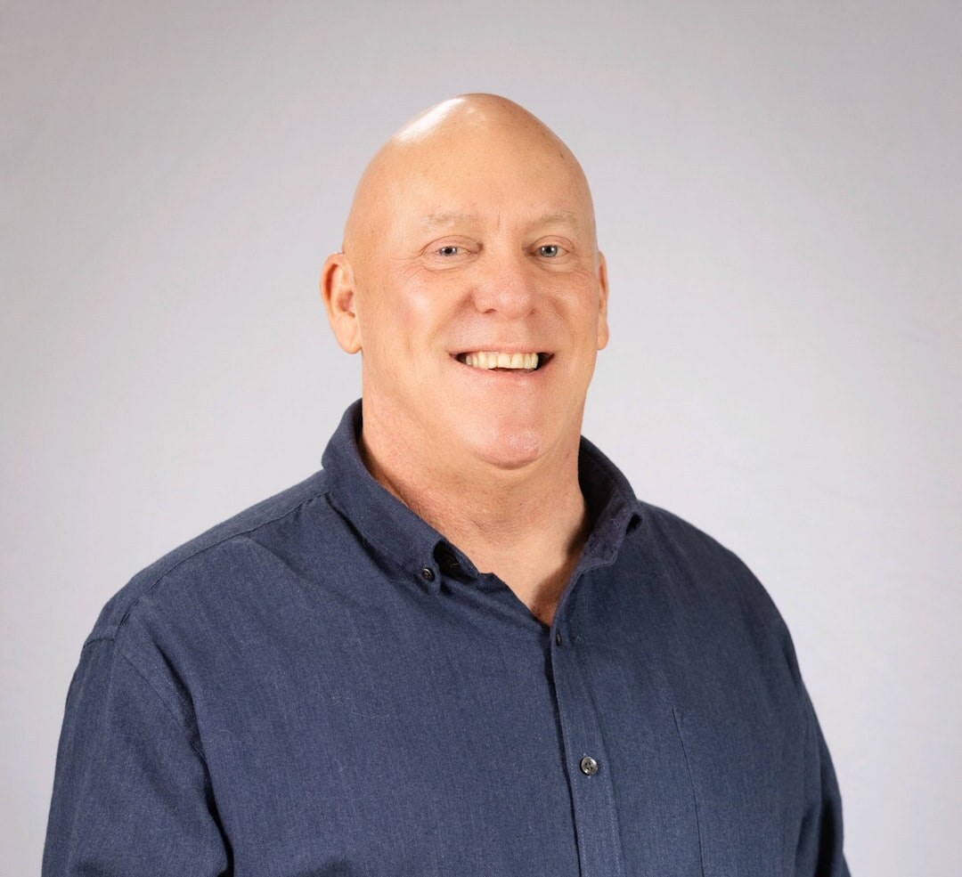 Male radio journalist professional headshot