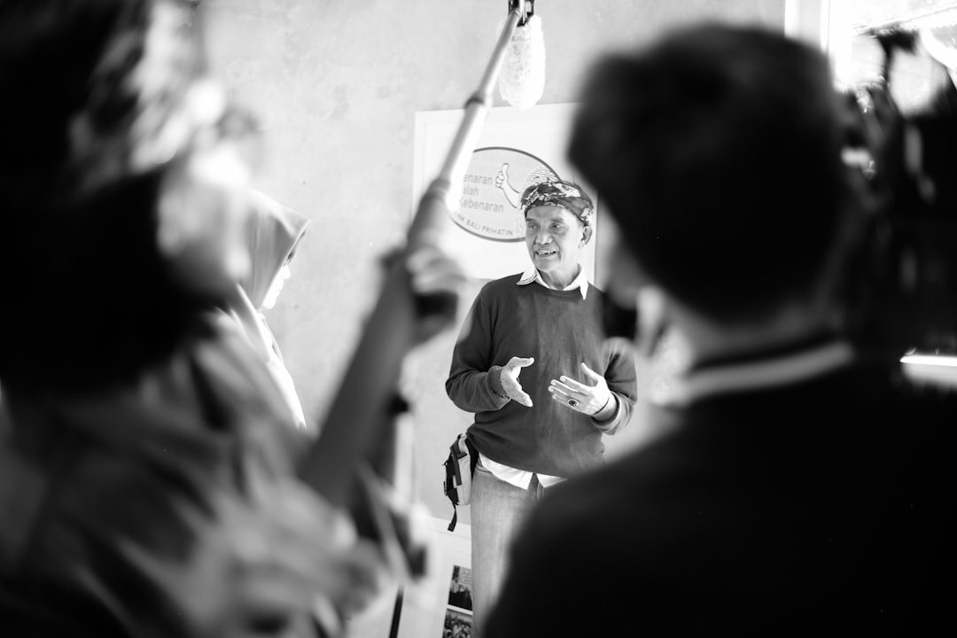 young politician speaking
