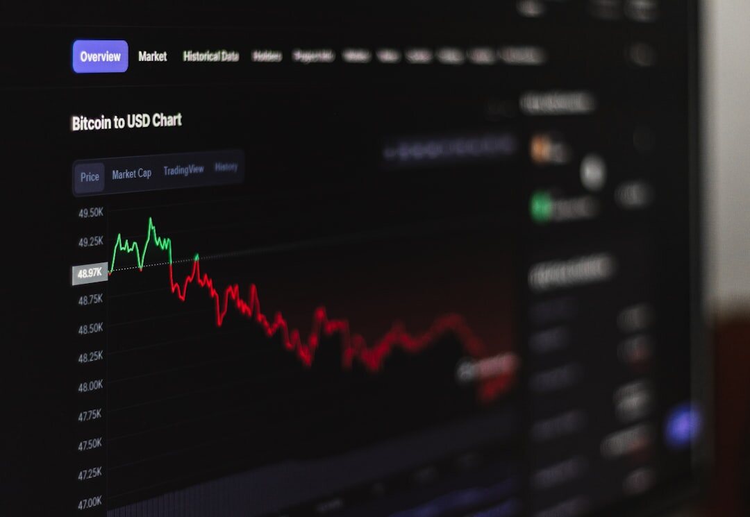 rising cryptocurrency market chart