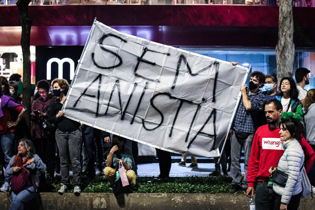 protest march in brazil