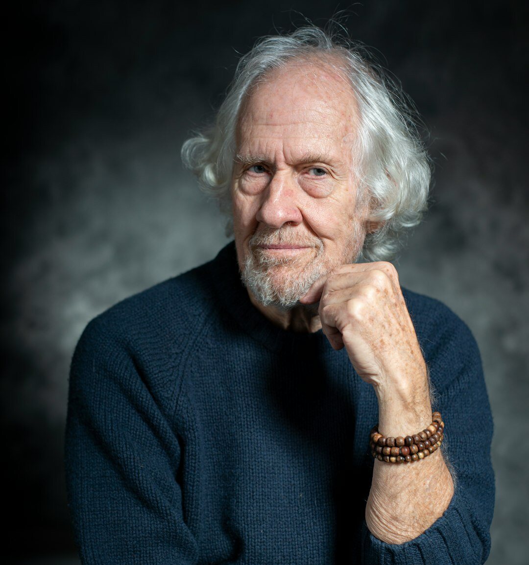 Senior male radio journalist and broadcaster portrait